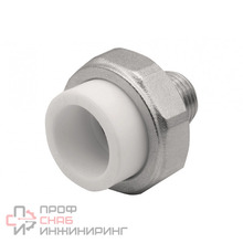 Муфта комб. разъемная, нар 25х3/4'' EVER® plast белый