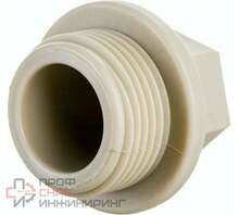 Заглушка резьбовая PPR РОСТУРПЛАСТ PN25 с резьбой 3/4"