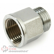 Удлинитель General Fittings 2600, 1/2"-1/2", резьба-резьба, нар., латунь, l=60