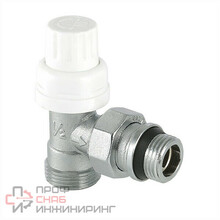 Клапан термостатический Valtec VT.031.NER.04 угловой с самоуплотняющимся полусгоном и переходом на «евроконус»