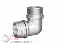 Угол 90 гр LD Pride DN20 (3/4") НР/НР латунь никель