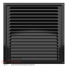 Решетка ERA 3030МЭ, металл, чёрная