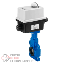 Затвор дисковый поворотный Danfoss VFY WA Ду 100 Ру16 чугун с электроприводом 230В
