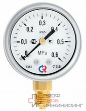 Манометр Росма ТМ-220Р.0 (0-25MPa) 1/4.2,5