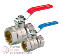 Кран шаровой ADL резьбовой 3/4", PN25, ADL Чикаго, латунь, внутренняя резьба, с рычагом