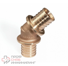 Угольник 45° 50-50 Rehau RAUTITAN MX надв.гильза латунь