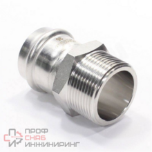 Переходник WAAG Heavy Inox 35-1 1/4" пресс-резьба сталь нержавеющая