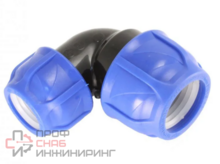 Отвод Valfex 90° 32-25, обжим-обжим, PP-R, для ПНД труб