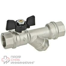 Кран шаровой ВВ 3/4' бабочка с фильтром Bugatti INDIANA