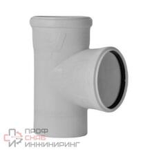 Тройник PP-H бесшумный белый б/н Дн160х110х87гр в/к РосТурПласт 37657