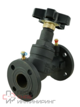 Клапан балансировочный DN.ru VB1431V-F Ду65 Ру16 чугунный, фланцевый, с ниппелями