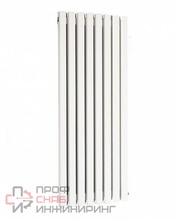 Радиатор Arbiola RITMO 40х40 H/V 220x1500 RAL 9016 нижнее подключение