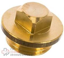 Заглушка, Н, 1/2", латунь, с квадратом, с цилиндрической резьбой Viega