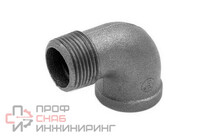 Угольник Fittex PLUS чугун Ду15 (1/2") м/р