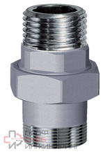 Прямое трехсоставное соединение FAR НР-НР 1" хром