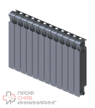 Радиатор биметаллический Rifar Monolit 3/4 350/12 Титан