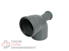 Отвод канализационный КОНТУР СТАНДАРТ ПП D110/90 с фронтальным выходом D50
