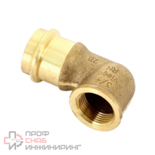 Угловой переход BP 90° Sanpress с SC-Contur 28x3/4", бронза, модель 2214.2