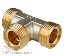 STOUT Тройник равнопроходный 16х16х16 винтовой SFS-0009-000016