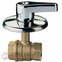 Кран шаровой ВВ 3/4' под штукатурку хромир. ручка