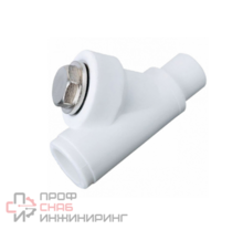 Фильтр PP-R белый сетчатый 20х45гр вн/нр пайка VALFEX