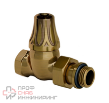 Запорный клапан SR Rubinetterie прямой серия Floral Old Style 1/2", цвет бронза