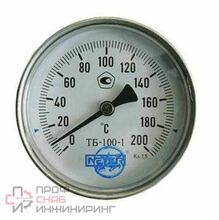 Термометр биметалл ТБ100 160С Дк100 L=80 G1/2" осев Метер