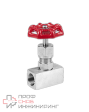 Игольчатый вентиль (клапан) муфтовый нержавеющий iFITTING, AISI304 DN10 (3/8")  (CF8)  PN400