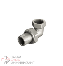 Сгон американка, угловой, НВ, 1/2", 1/2", TIN латунь, с конусным с O-ring кольцом ELSEN