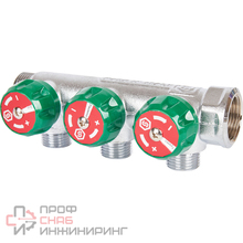 Коллектор STOUT регулирующий 3/4, 3 отвода 1/2