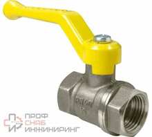 Кран шаровой VALFEX для ГАЗА 1/2" ВР/ВР рычаг, латунный НИКЕЛИР-Й 11Б27фтМ VF.271.NR3.012.Bir