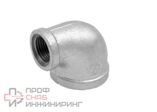 Угольник Fittex PLUS чугун переходной оцинкованный Ду25х15 (1"х1/2") м/м