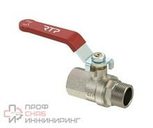 Кран шаровой латунный вн/нар PN 40 рычаг РостурПласт G3/4''