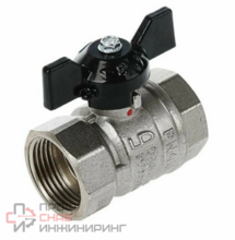 Кран шаровой БАЗ 11Б27п1 Ду20 А30/1 вр/вр бабочка никель