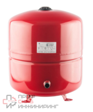 STOUT Расширительный бак на отопление 50 л. цвет красный