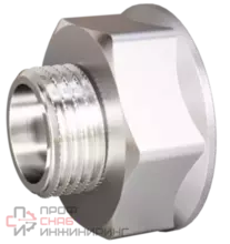 Переход LD Pride N25х15 (1"ВР х 1/2"НР) латунь никель