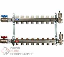 Коллектор STOUT из нержавеющей стали в сборе без расходомеров 8 вых. SMS 0912 000008