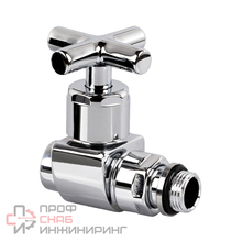 Вентиль SR Rubinetterie Prestige & Minimal крест прямой 1/2" хром