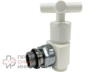 Вентиль SR Rubinetterie угловой (крест) серия "Prestige & Minimal" 1/2", цвет белый