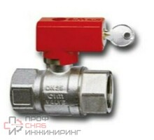 Кран шаровой Cimberio с ручкой-замком и ключом CIM 12SI Ду 1" без покрытия