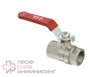 Кран шаровой латунный вн/вн PN 25 рычаг РостурПласт G1 1/4"