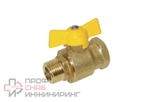 Кран шаровой Цветлит DN15 PN1,6 МПа 11Б27п4, м-ц р/б