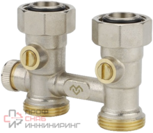 Узел нижнего подключения Varmega VM13851 с байпасом прямой