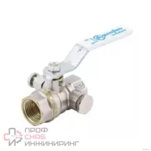 Кран шаровой Aquasfera латунь 1132 Standard нк Ду25 Ру25 м/м рыч 1132-03