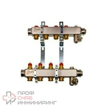 Комплект коллекторов Danfoss SSM-4 с кронштейнами для 4 контуров