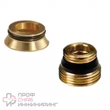 Переходник Giacomini с герметичной прокладкой для радиаторных узлов R483, 1/2х3/4"