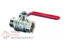 Кран шаровой, Optibal, DN-25, 1", НВ, PN, бар-16, ручка-рычаг из оцинкованной стали, никелированный Oventrop