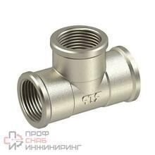 Тройник латунный Ду15 м/м никель РосТурПласт 25195