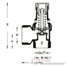 Клапан предохранительный Honeywell, 3.0 бар, 120 С, 1 1/4"
