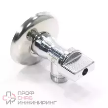 Кран шаровой General Fittings резьб. 1/2" - 3/8", PN10, REUR, латунь, нар.р.- нар.р., с бабочкой